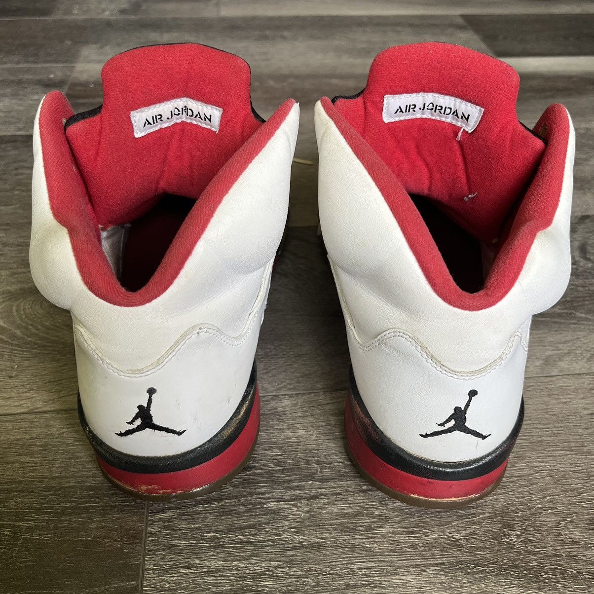 Jordan Brand Vintage Air Jordan 5 Retro Fire Red High Shoes 2013 Size US 11.5 / EU 44-45 - 4 Thumbnail