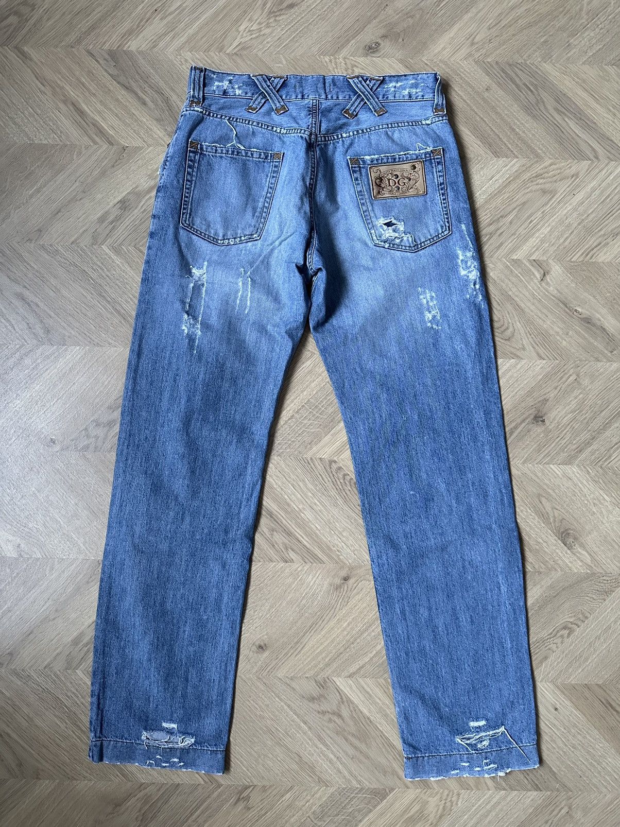 Dolce & Gabbana Dolce and Gabbana Crash Ripped Denim Jeans