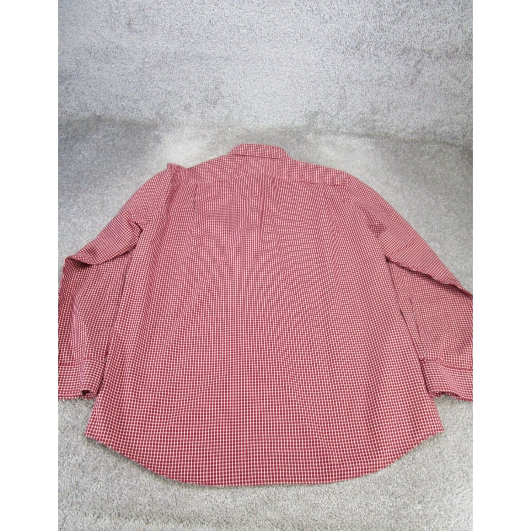 Vintage Mens Large Red Cotton Long Sleeve Button Up Shirt Size US L / EU 52-54 / 3 - 3 Thumbnail