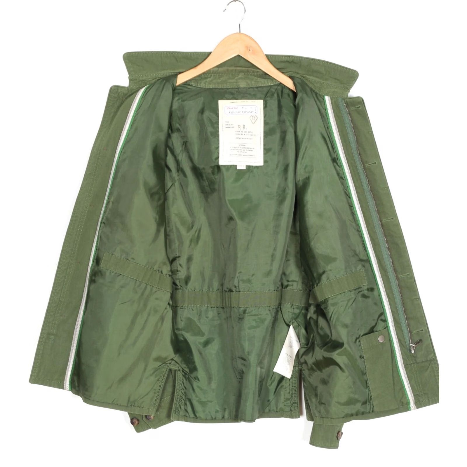 Diesel DIESEL Military Field Jacket Men L Leather Trim MJ6570 Jacket Mens Green Military Style, Cotton Ripstop, Zip Closure, All Seasons Size US L / EU 52-54 / 3 - 4 Thumbnail
