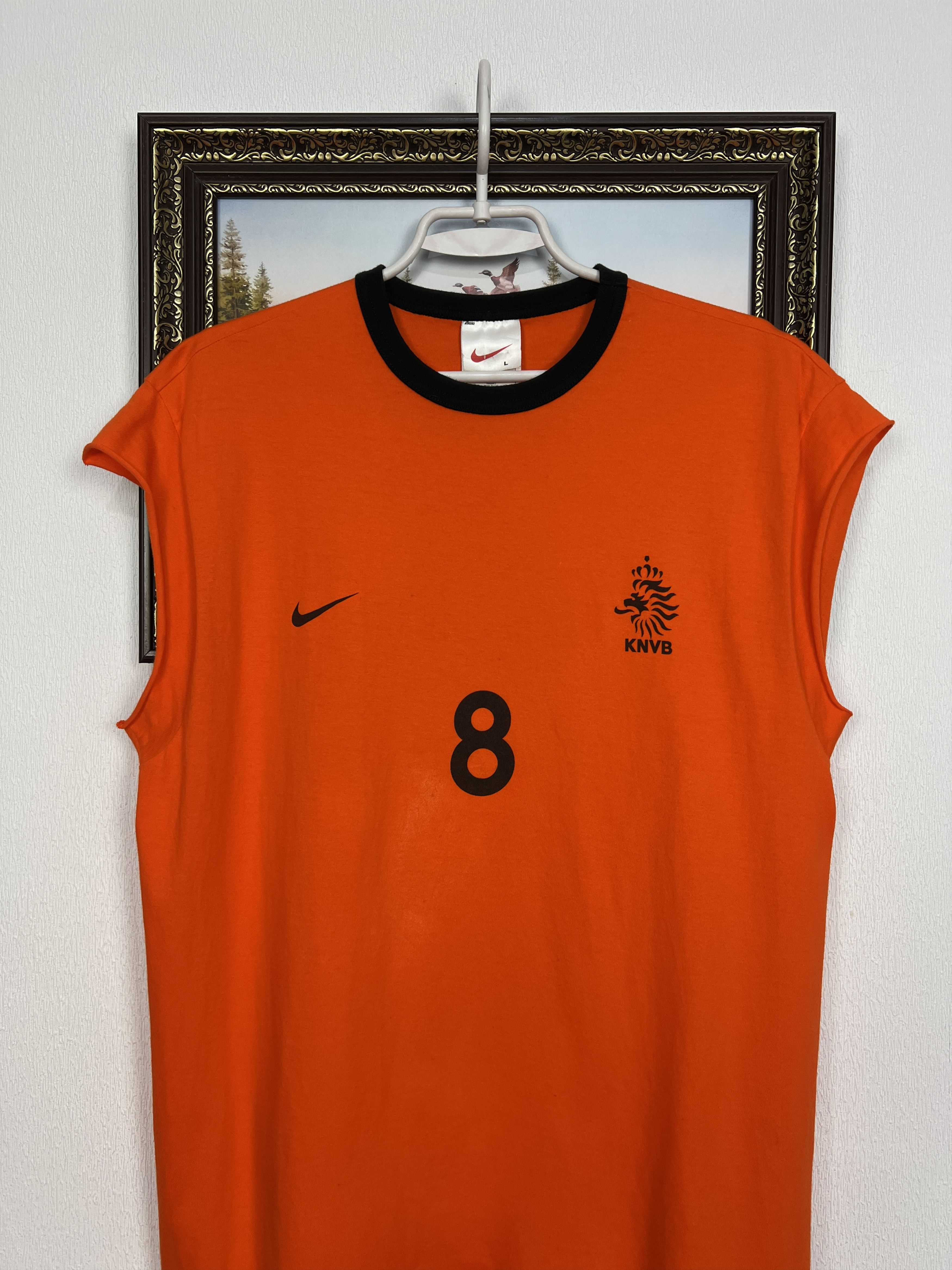 Nike Vintage Nike Netherlands Holland Football #8 Davids Vest Tee Size US L / EU 52-54 / 3 - 2 Thumbnail