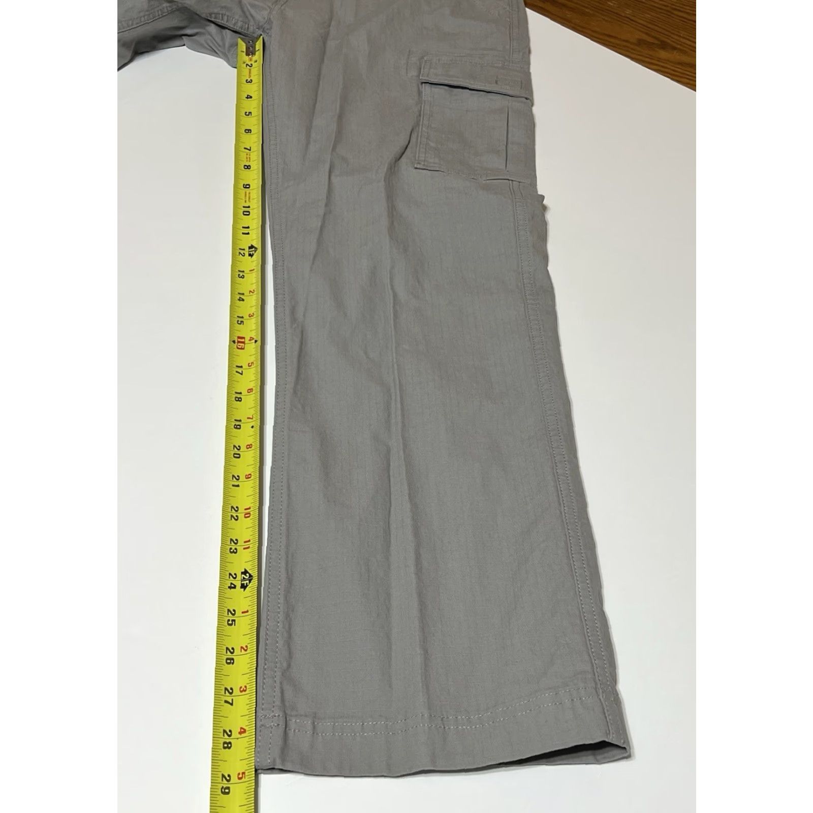 Roundtree & Yorke Roundtree & Yorke Pants Men 32x29 Gray Classic Fit Cargo Straight Flat Front 32x29 Regular Mens Size US 29 - 5 Thumbnail