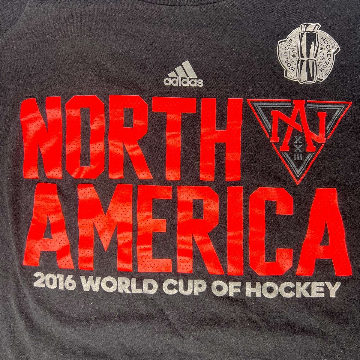 Adidas 2016 North America World Cup of Hockey T-Shirt | M Size US M / EU 48-50 / 2 - 3 Thumbnail