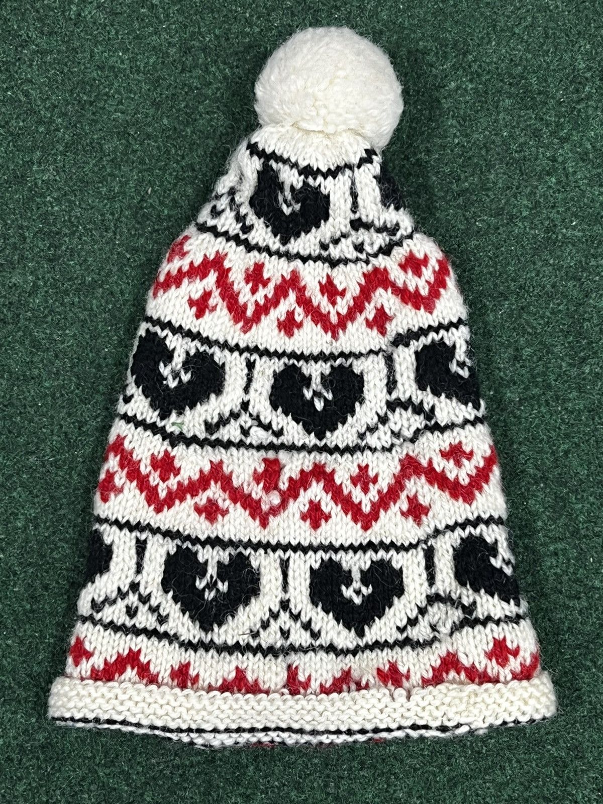 Handmade Vintage Handmade In Germany 100% Wool Beanie Size ONE SIZE - 2 Thumbnail