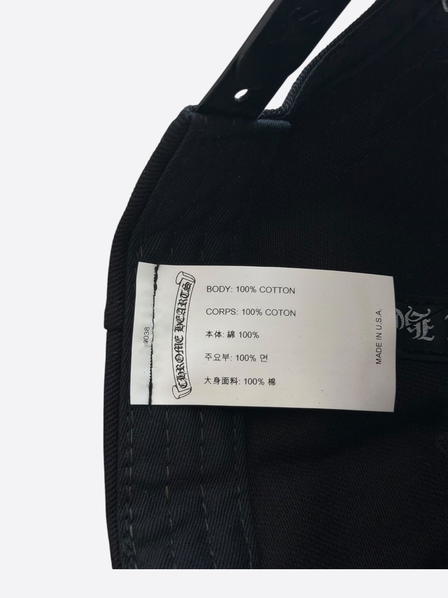 Chrome Hearts Chrome Hearts Black & White Vertical Logo Hat Size ONE SIZE - 5 Thumbnail