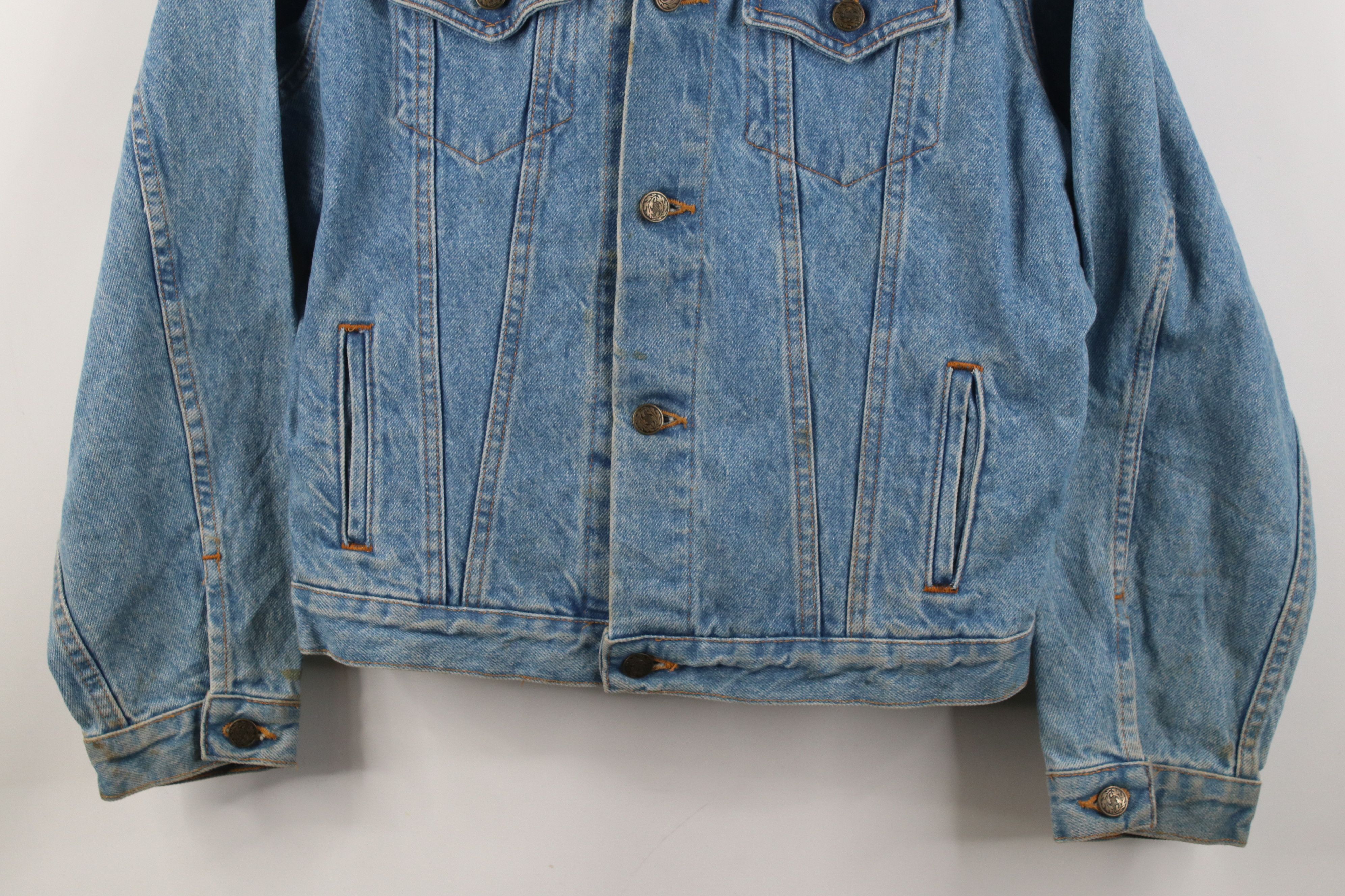 Hard Rock Cafe Vintage 90s Hard Rock Cafe Las Vegas Denim Trucker Jacket Size L / US 10 / IT 46 - 4 Thumbnail