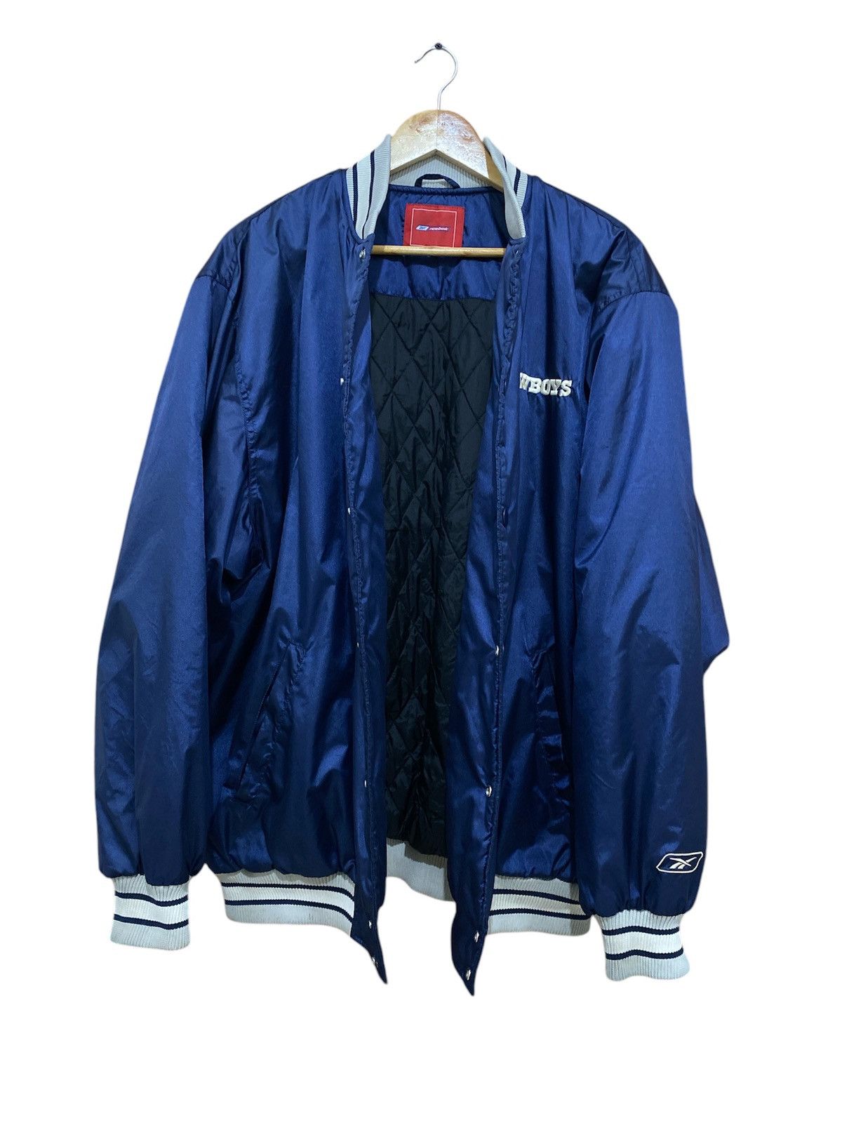 NFL × Reebok × Vintage Vintage 90s Dallas Cowboys Reebok Varsity Lightweight Jacket Size US L / EU 52-54 / 3 - 3 Thumbnail