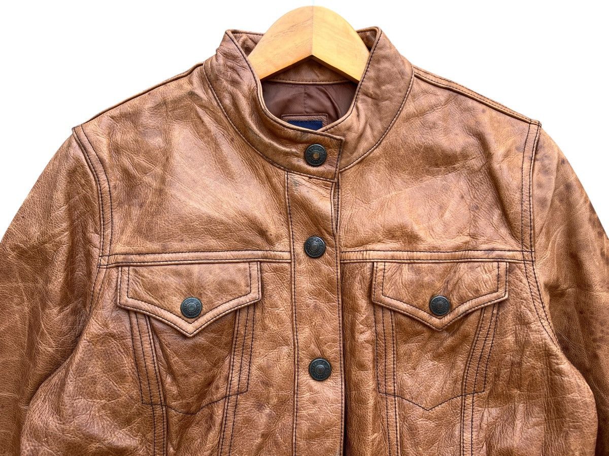 Gap Gap Brown Leather Jacket Size US S / EU 44-46 / 1 - 4 Thumbnail