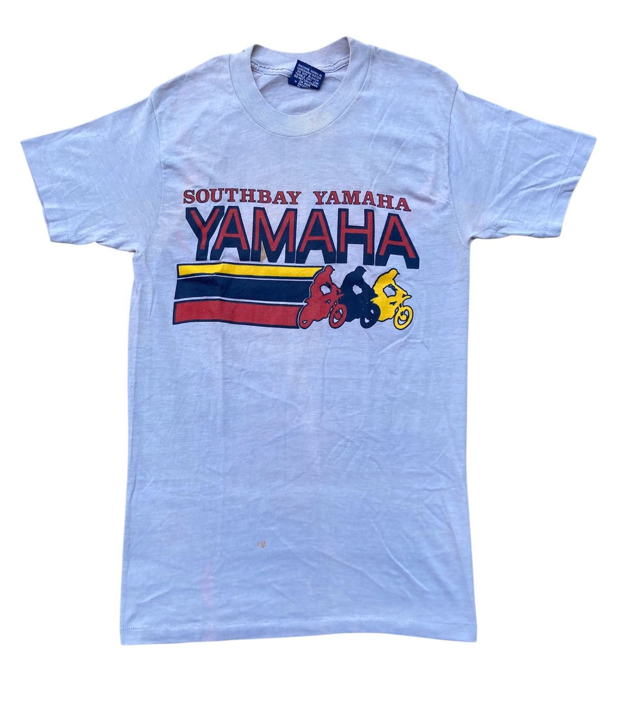Vintage × Yamaha Vintage 70s Southbay Yamaha Dealership Promo Racing T Shirt Size US S / EU 44-46 / 1 - 1 Thumbnail