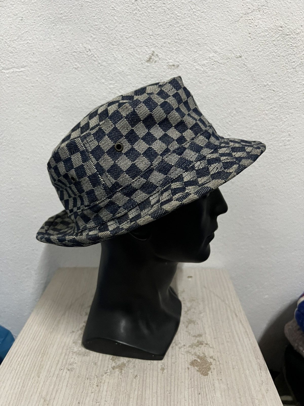 Vintage Vintage Plaid tartan Bucket Hat Size ONE SIZE - 4 Thumbnail