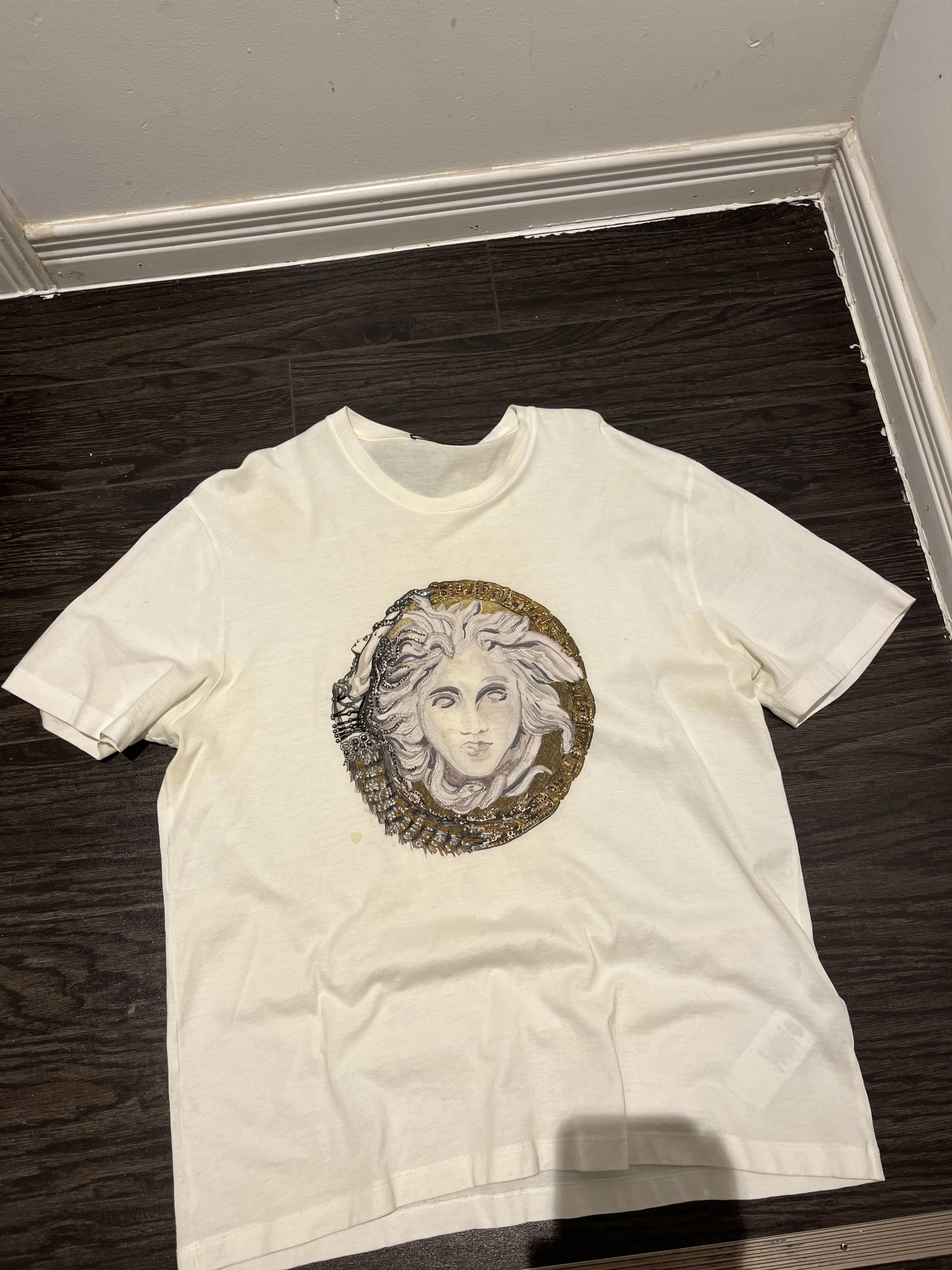 Versace Versace Medusa Bedazzled Logo Shirt Size US XXL / EU 58 / 5 - 1 Thumbnail
