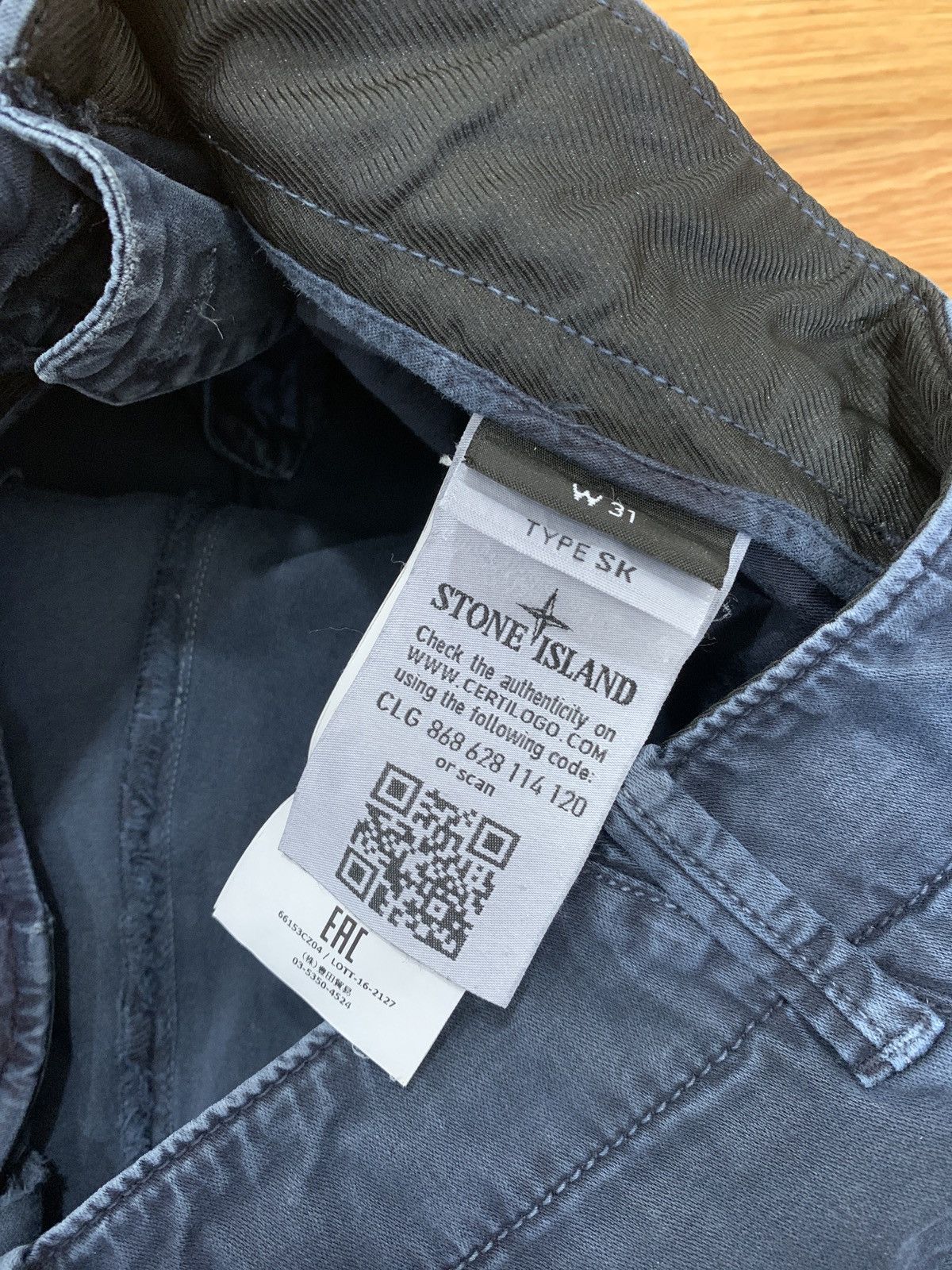 Stone Island Stone Island - Blue Pants - Size 31 Size US 31 - 10 Thumbnail