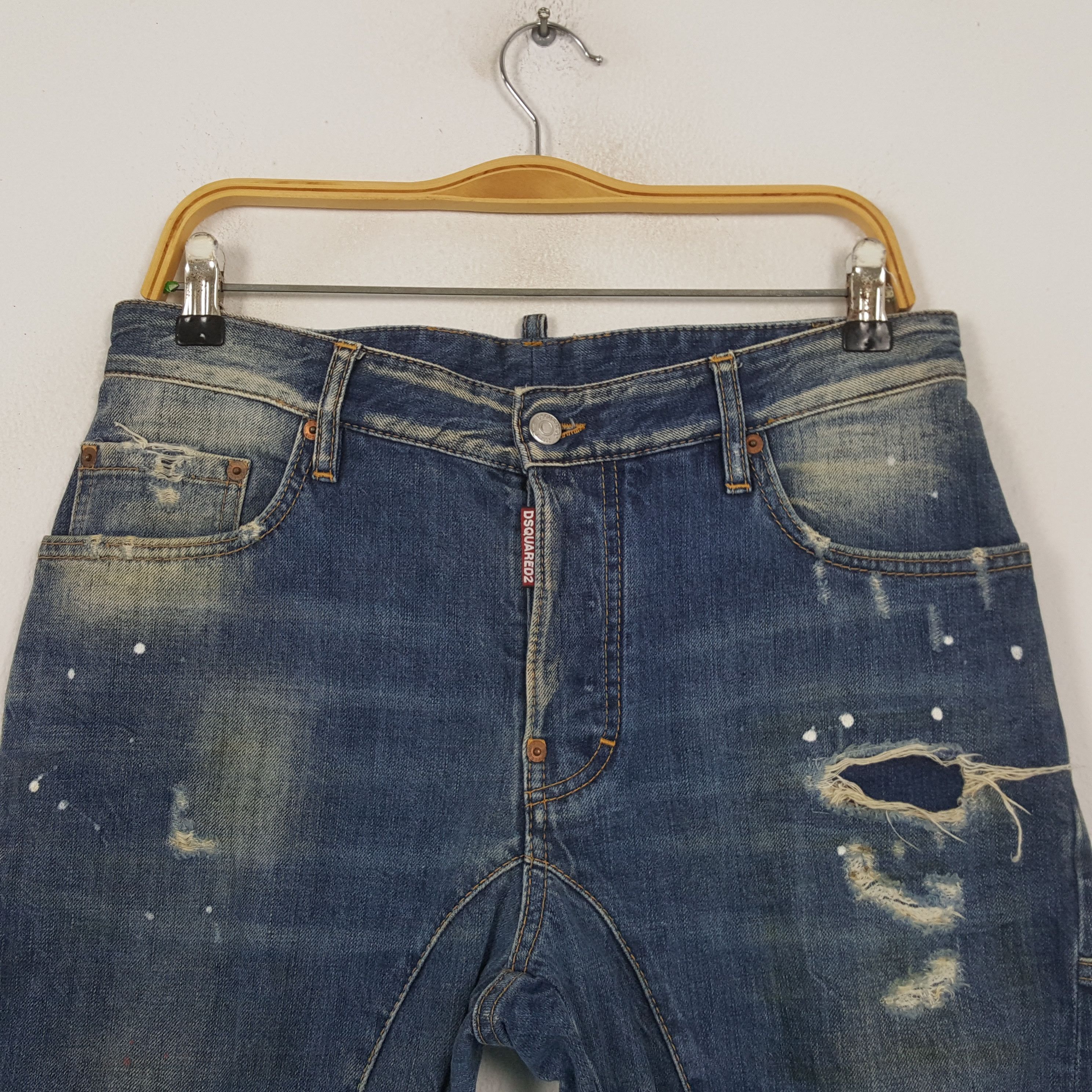 Vintage Dsquared2 Italian Brand Distressed Jeans RR10