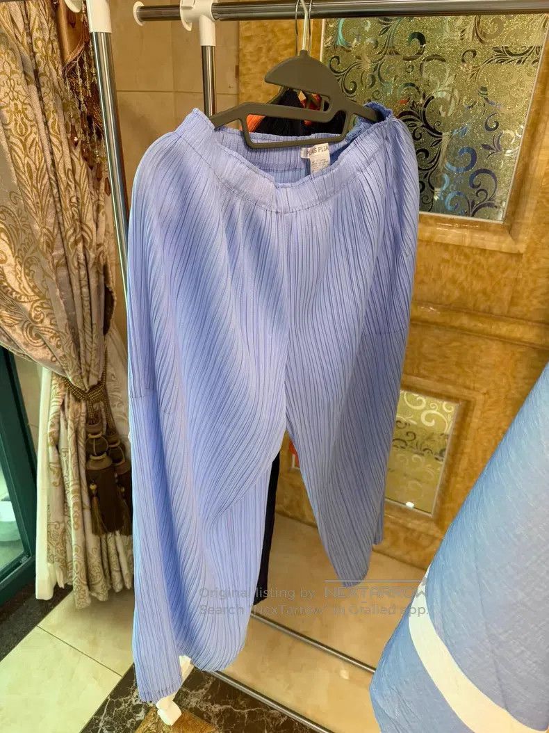 Issey Miyake Issey Miyake size:3 Blue Straight Pants Size 23" - 1 Thumbnail