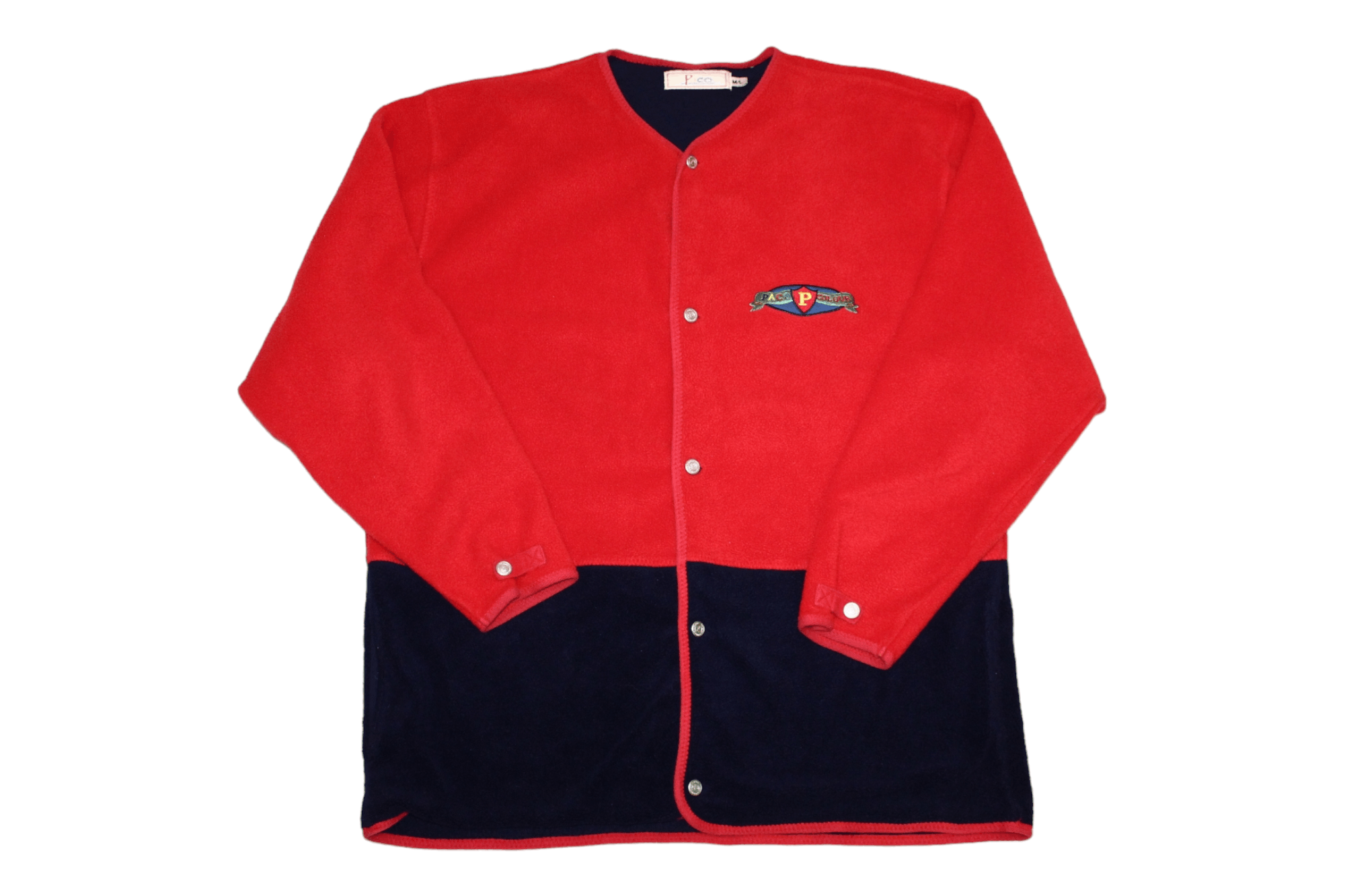 Japanese Brand VTG PACO Jeans Y2K coloured polar fleece jacket Size US L / EU 52-54 / 3 - 1 Thumbnail
