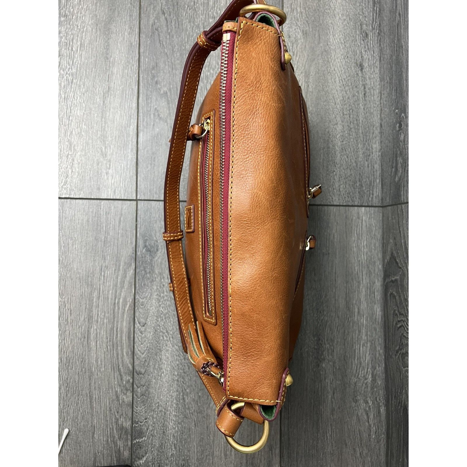 Dooney & Bourke Dooney & Bourke Eas/Wes Zip Sac natura color satchel A459964 Size ONE SIZE - 7 Thumbnail