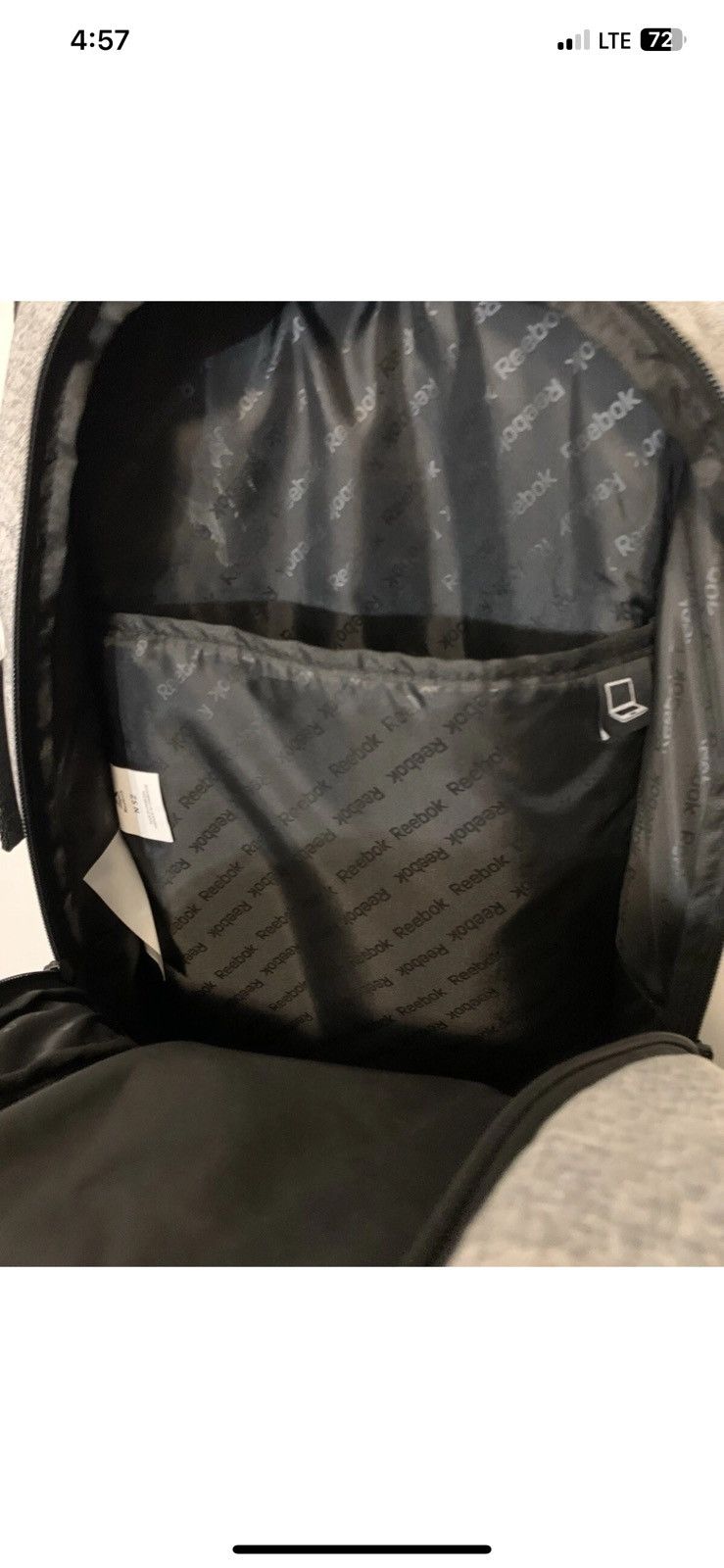 Reebok Reebok 19.5” laptop light backpack roman adult gray black Size ONE SIZE - 8 Thumbnail