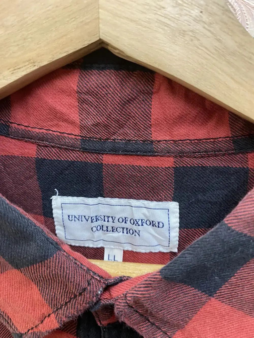 Vintage Japanese Brand University of Oxford Flannel Shirt Size US L / EU 52-54 / 3 - 4 Thumbnail