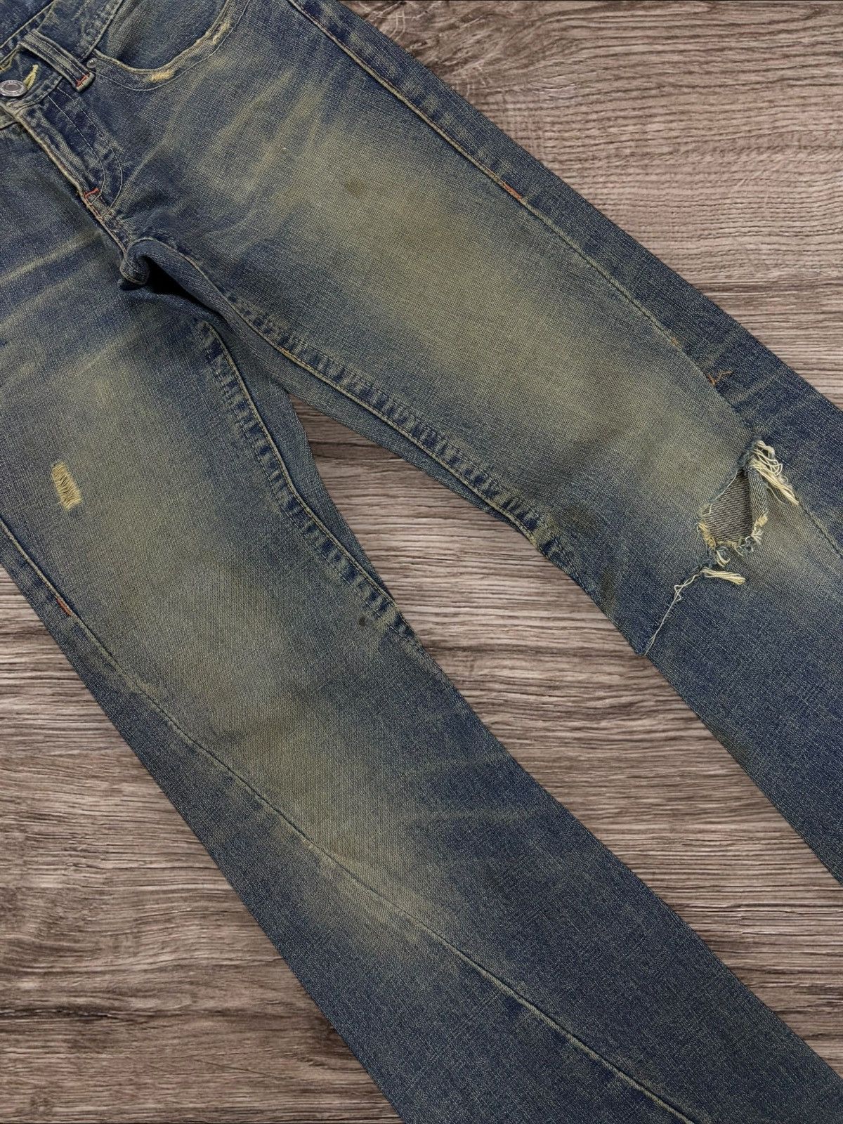 If Six Was Nine Y2K Japan If Six Was Nine Inspired Mud Washed Flare Jeans Size US 30 / EU 46 - 4 Thumbnail