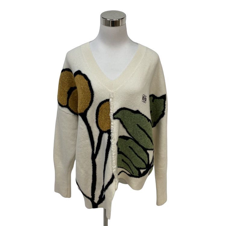 Loewe Loewe Floral Knit Sweater Size M Size M / US 6-8 / IT 42-44 - 1 Thumbnail