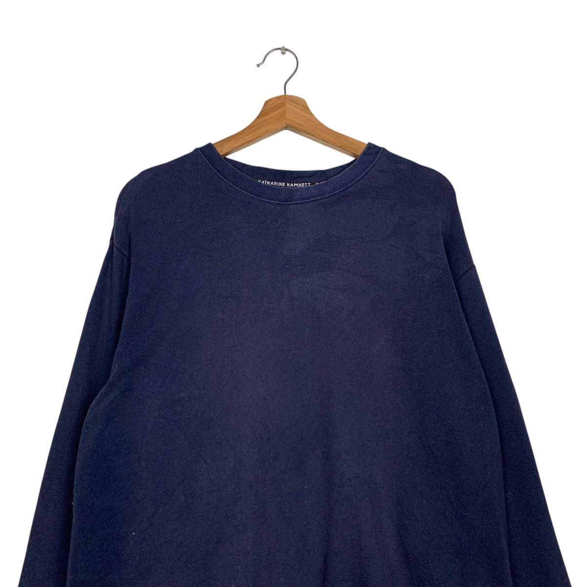 Katharine Hamnett London KATHARINE HAMNETT Plain Crewneck Sweatshirt #2221-C98 Size US XL / EU 56 / 4 - 2 Thumbnail