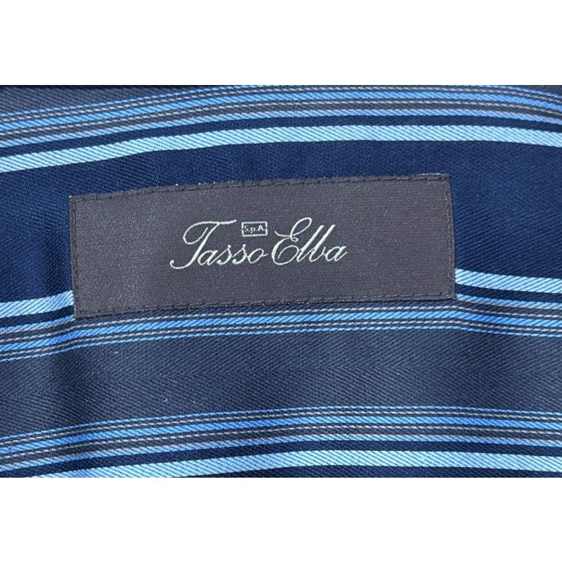 Tasso Elba TASSO ELBA Men's Navy Charcoal Light Blue Dress Shirt | M Size US M / EU 48-50 / 2 - 4 Thumbnail