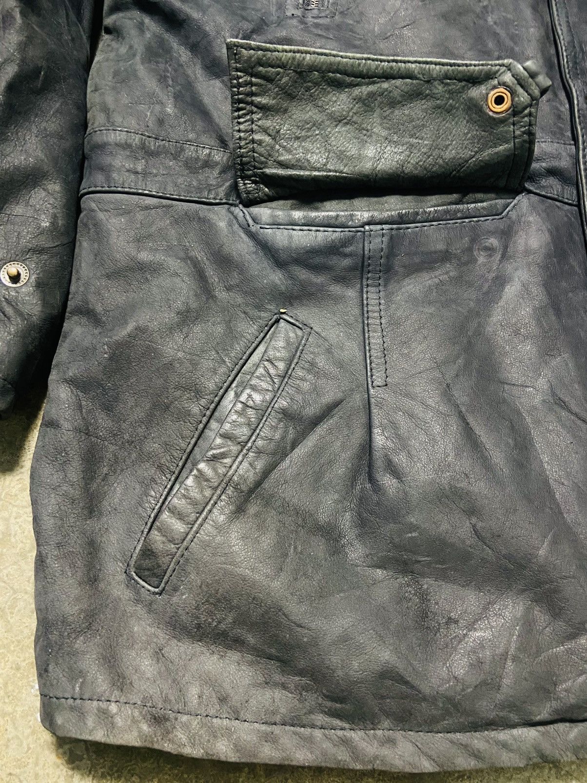 Genuine Leather US Air Force Sky Bombers Parka Leather Jacket Size US XL / EU 56 / 4 - 6 Thumbnail