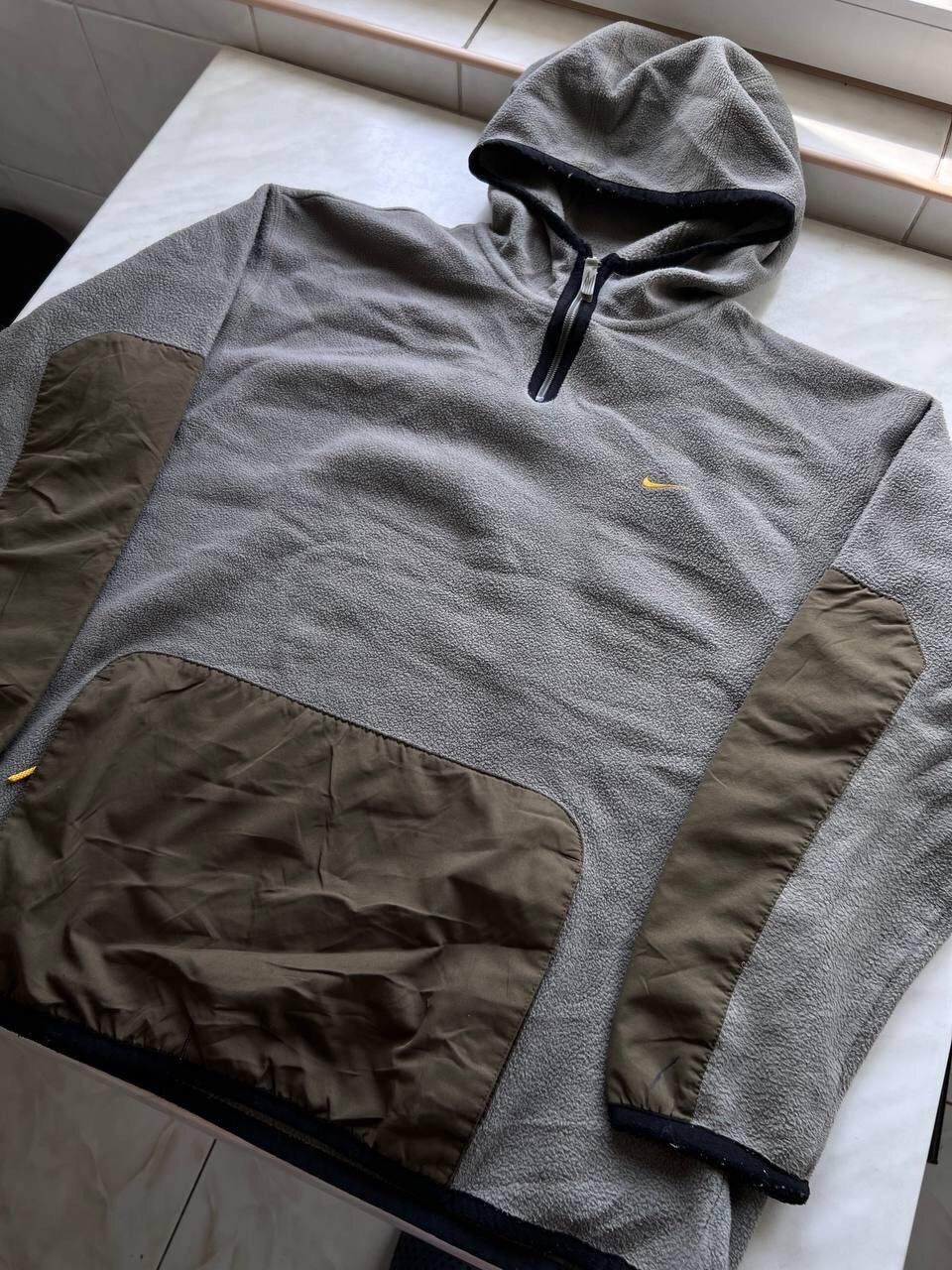 Nike Vintage Y2K Nike Ski Hoodie Fleece Ninja Nylon Sherpa 2000s Size US M / EU 48-50 / 2 - 4 Thumbnail