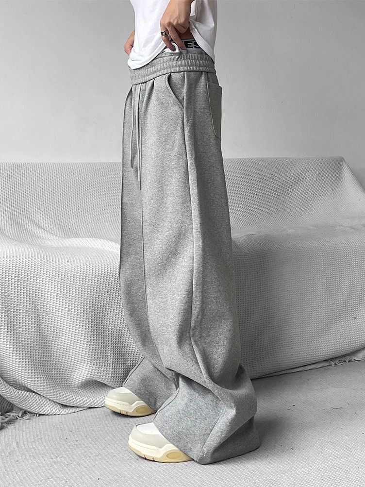 Japanese Brand × Jean Wide Leg Flared Sweatpants Size US 33 - 4 Thumbnail