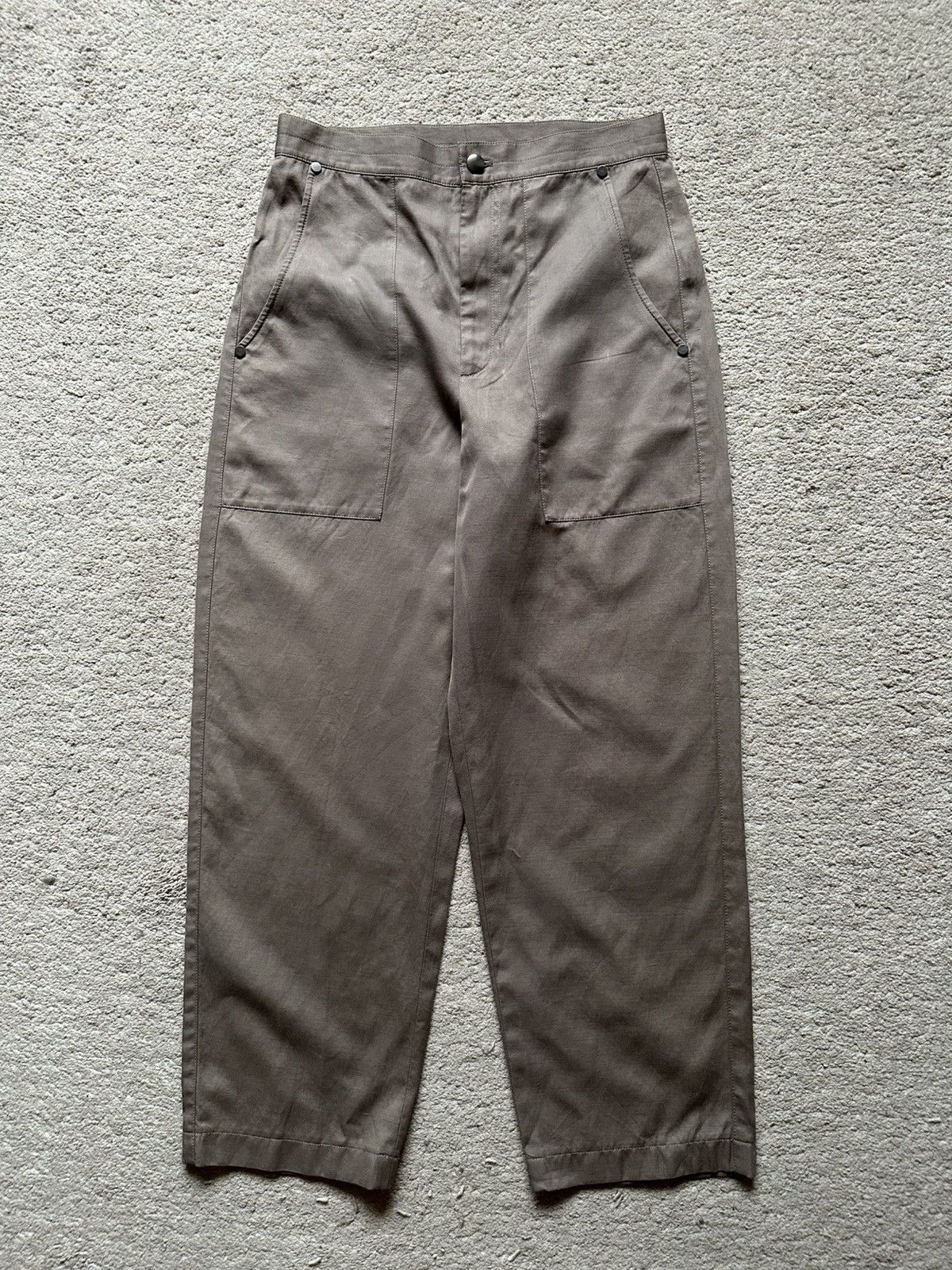 Helmut Lang SS2016 Helmut Lang Mix Linen Fatigue Balloon Pant Size US 29 - 1 Thumbnail