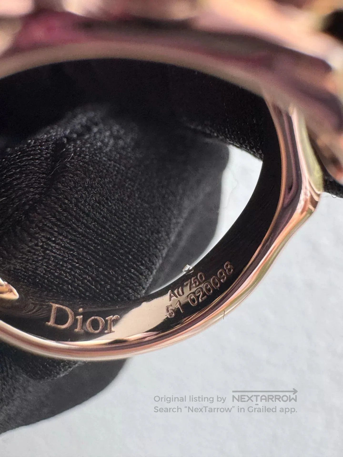 Dior Dior Rose Dior Pre Catelan Ring. Size ONE SIZE - 7 Thumbnail