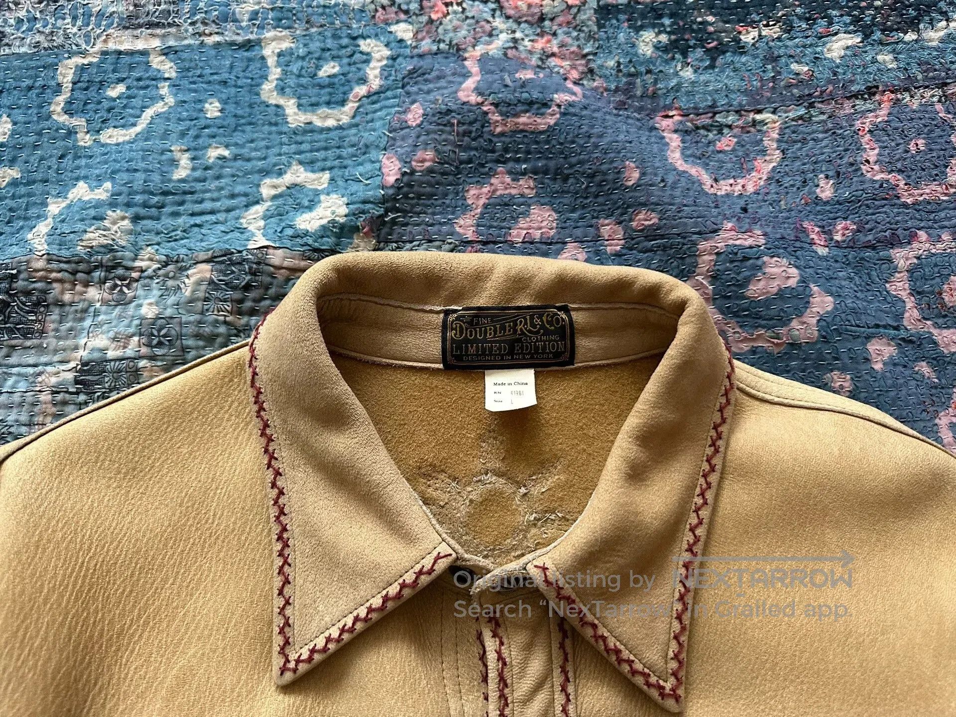 RRL Ralph Lauren rrl limited edition suede leather jacket. Size US L / EU 52-54 / 3 - 3 Thumbnail