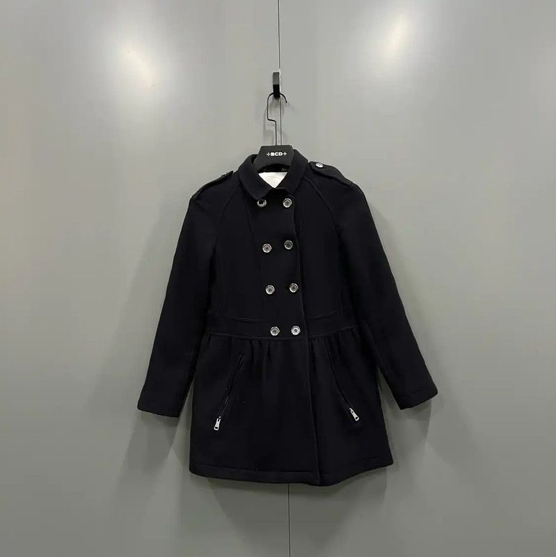 Burberry Burberry Black Cotton Mid-Length Women's Coat Size M / US 6-8 / IT 42-44 - 1 Thumbnail