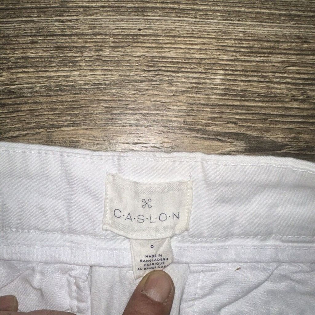 Nordstrom CASLON Women's 9" Stretch Cotton Twill Shorts - Size 0.T Size 25" / US 0 / IT 36 - 7 Thumbnail
