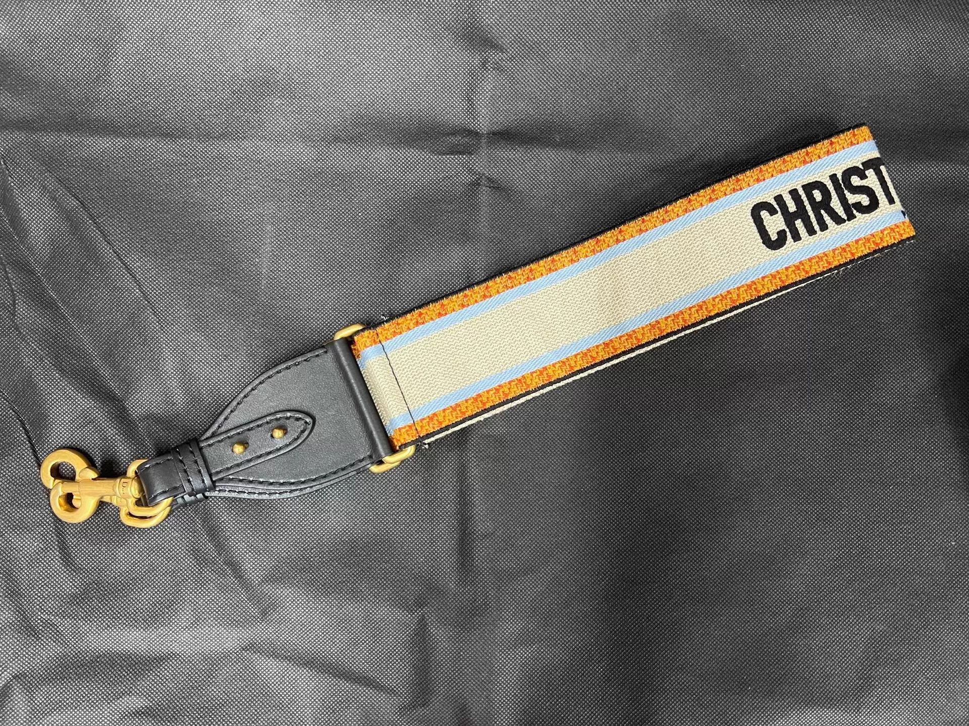 Dior "Dior New Color Blocked Embroidered Shoulder Strap" Size ONE SIZE - 2 Thumbnail