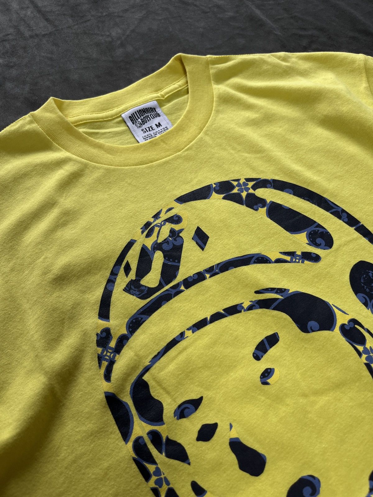Billionaire Boys Club Rare Billionaire Boys Club BBC Helmet Logo Yellow T-Shirt M Size US M / EU 48-50 / 2 - 3 Thumbnail