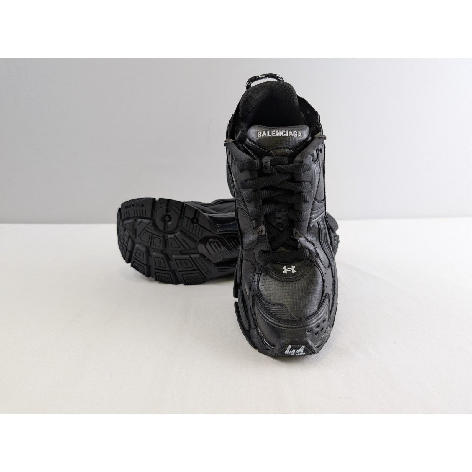 Balenciaga × Under Armour o1rshd1 Runner Ripstop Shoe Sneakers in Black 41 Size US 8 / EU 41 - 17 Thumbnail