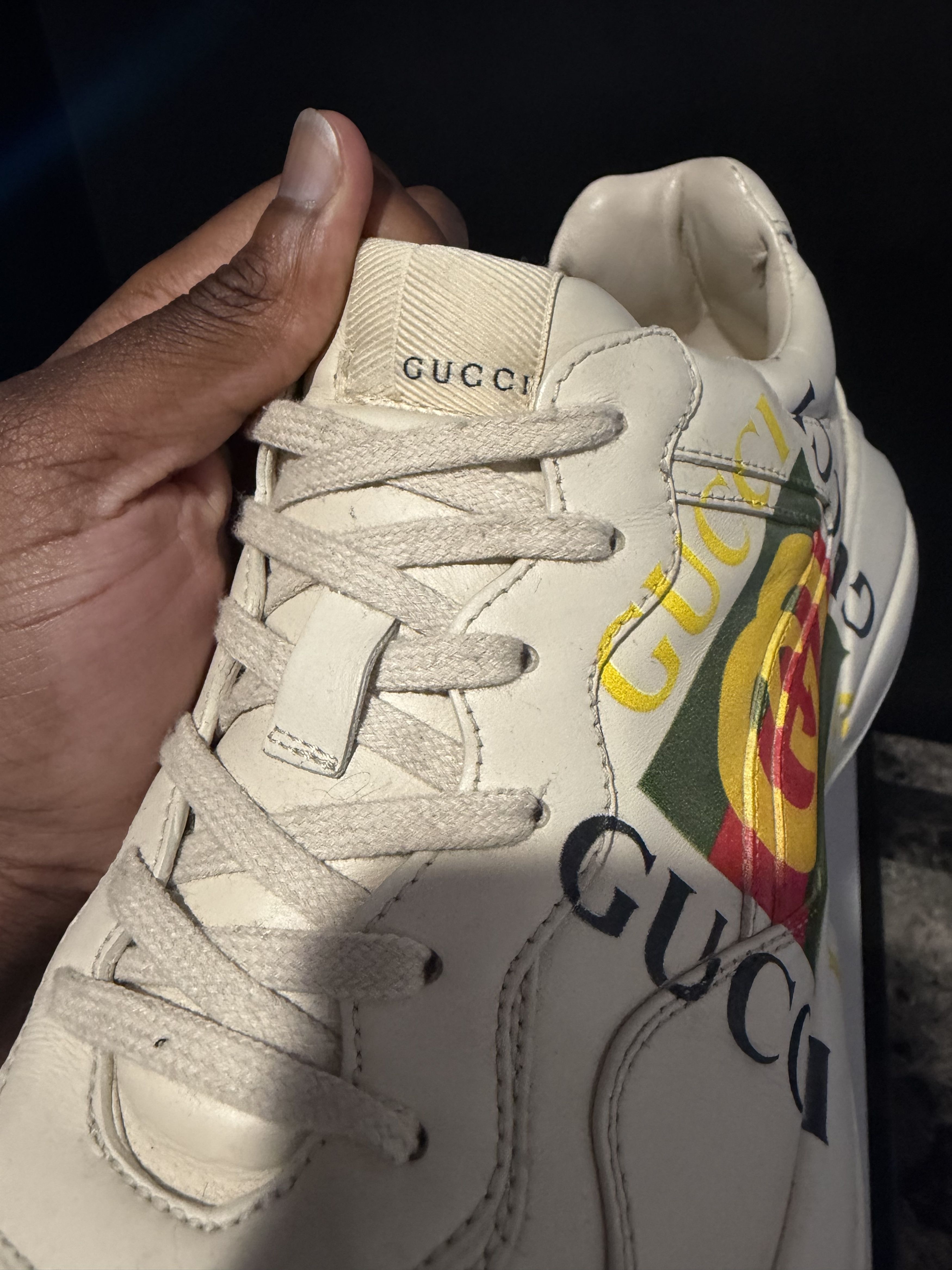 Gucci Gucci Rhyton Leather Sneaker 'Vintage Logo' Size US 11 / EU 44 - 5 Thumbnail