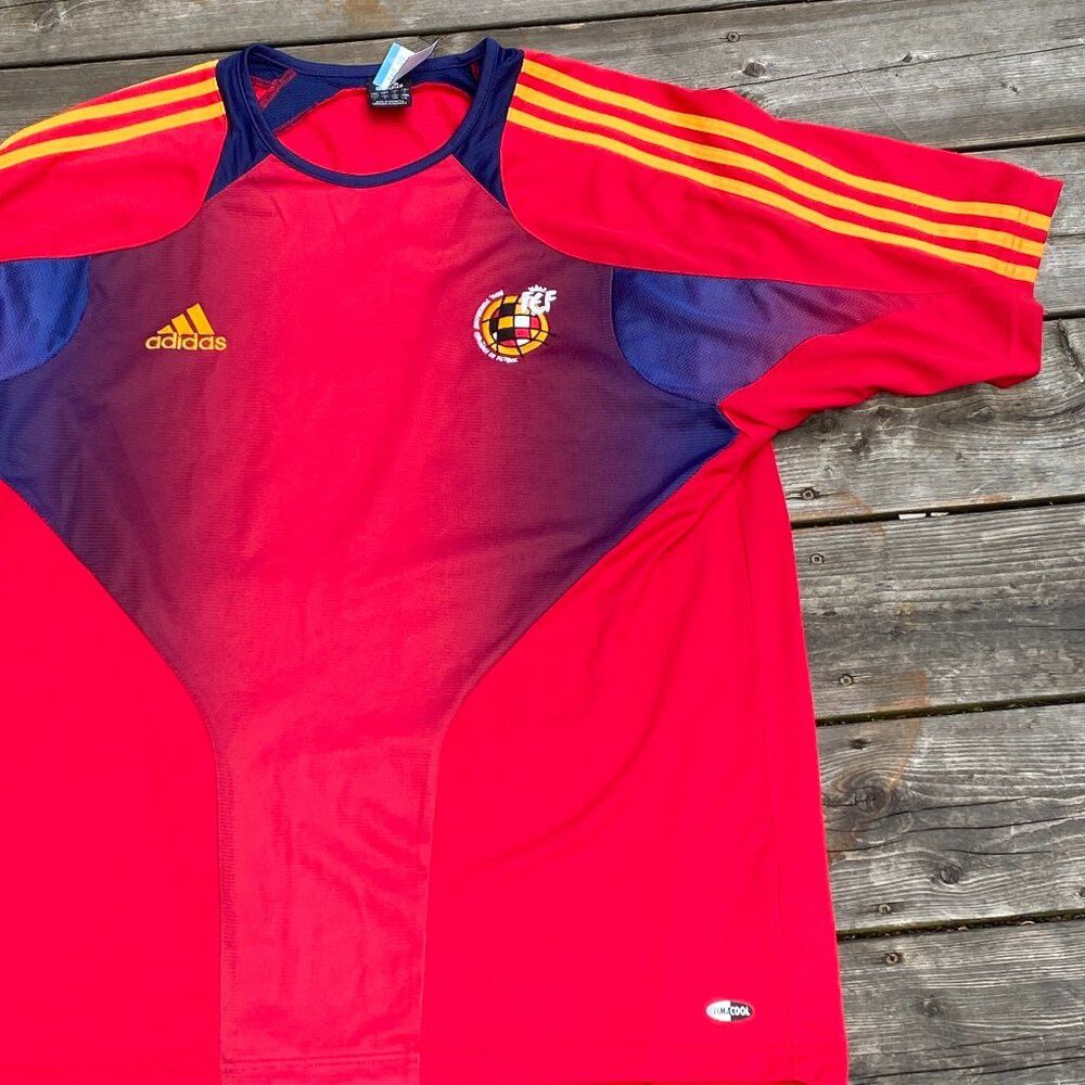Adidas × Vintage Vintage 2003 Adidas Spain National Team Soccer Jersey Large Size US L / EU 52-54 / 3 - 2 Thumbnail