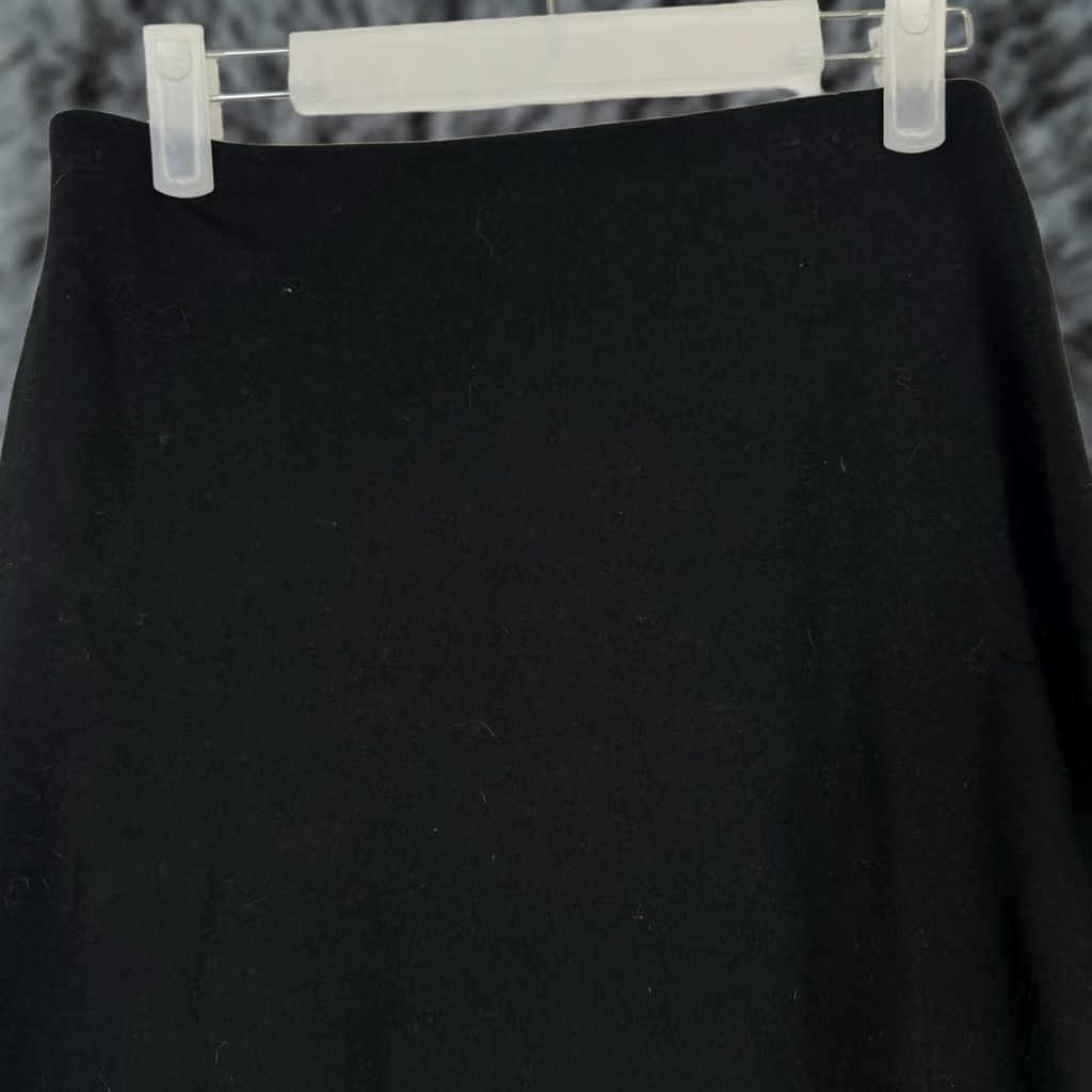 Vintage Philosophy Skirt Women’s Black A-Line Knee-Length Rayon Back-Zip Size 2 Classic Size 26" / US 2 / IT 38 - 1 Thumbnail