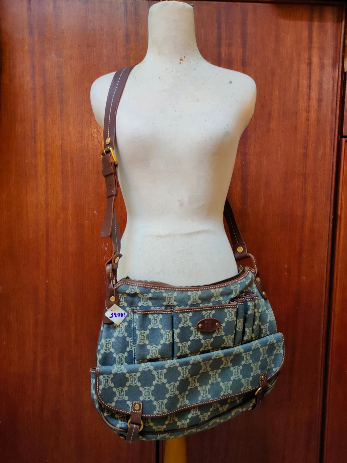Celine Celine denim monogram vintage Shoulder hand Bag #SB035DLAL Size ONE SIZE - 25 Thumbnail