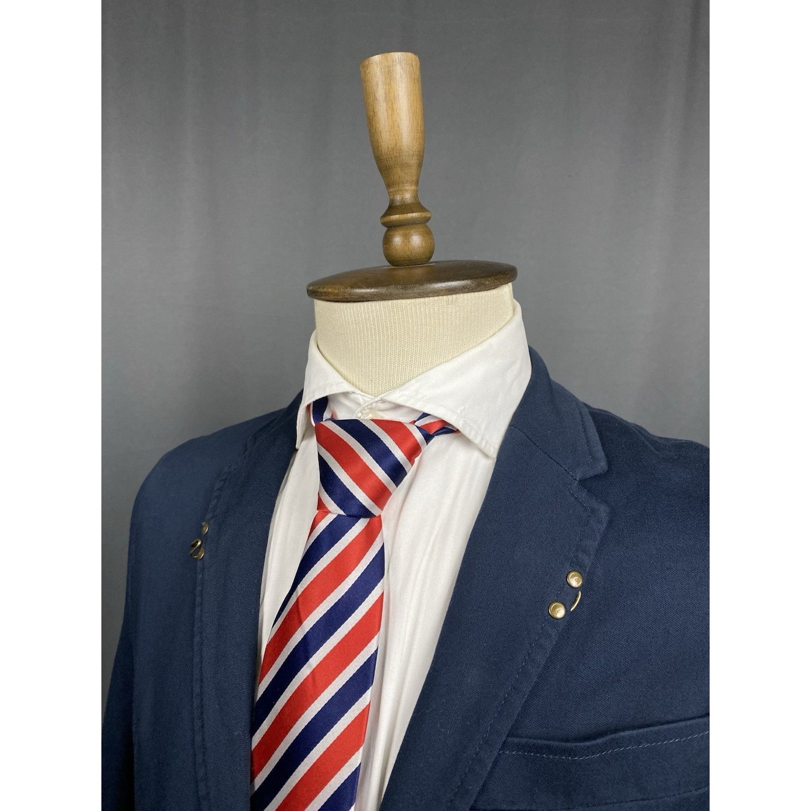 Burberry Burberry Men's Blue Wool Lined Blazer Sportcoat Jacket Size Size 50R - 6 Thumbnail