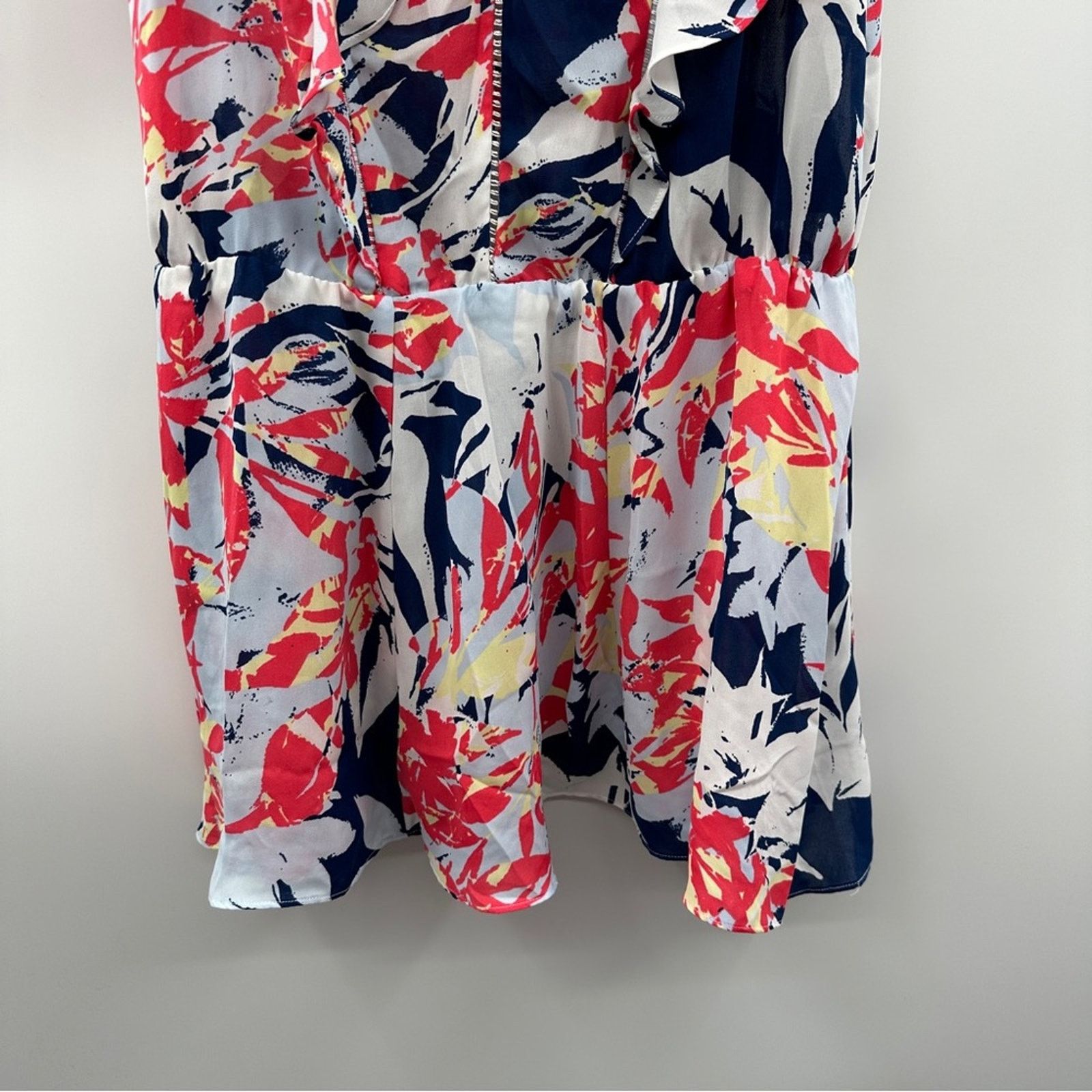 Parker Parker Gardenia Lana Multicolor Leaf Floral Print Dress Size M / US 6-8 / IT 42-44 - 5 Thumbnail