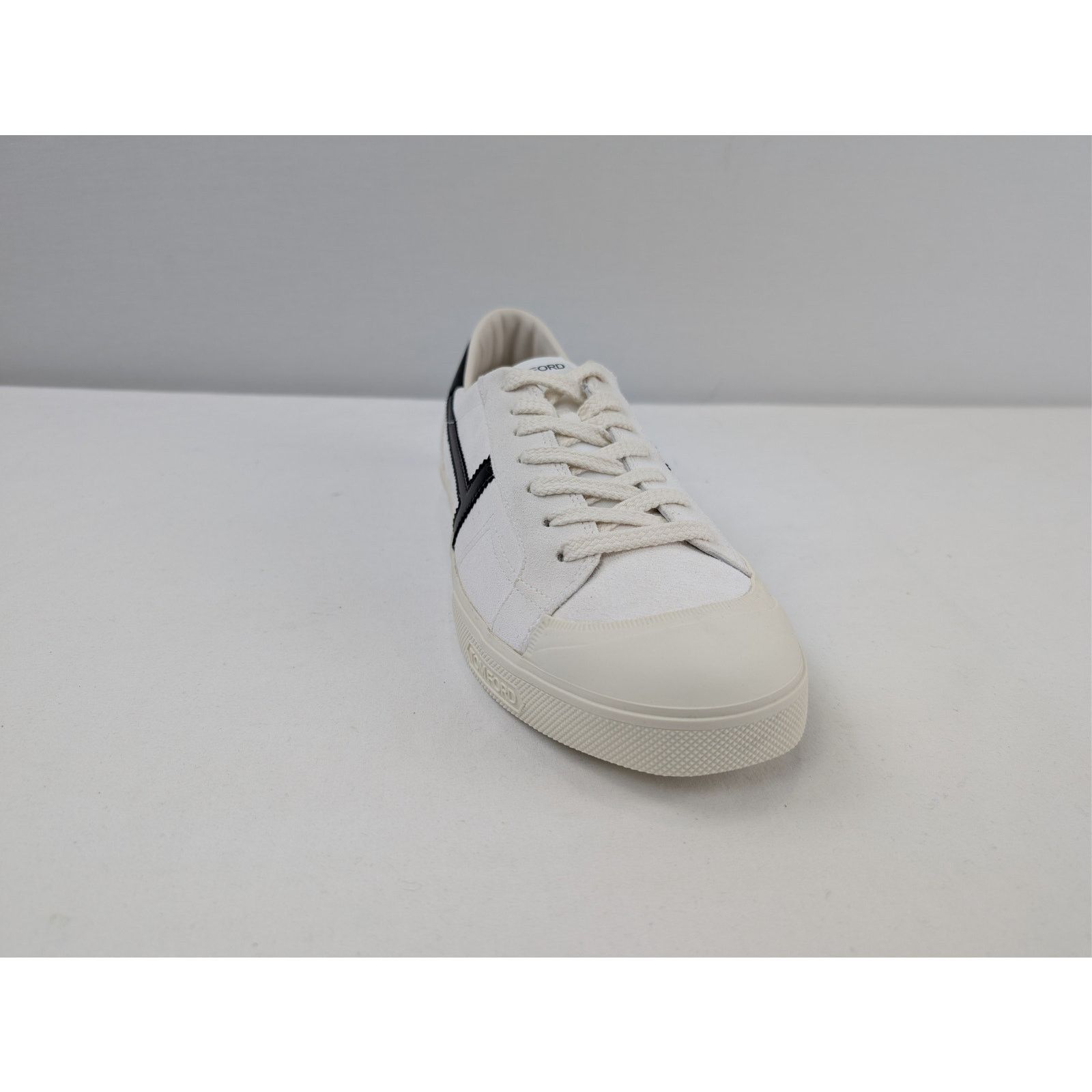 Tom Ford o1rshd1 Jarvis low-top canvas and leather sneakers in white Size US 8 / EU 41 - 2 Thumbnail