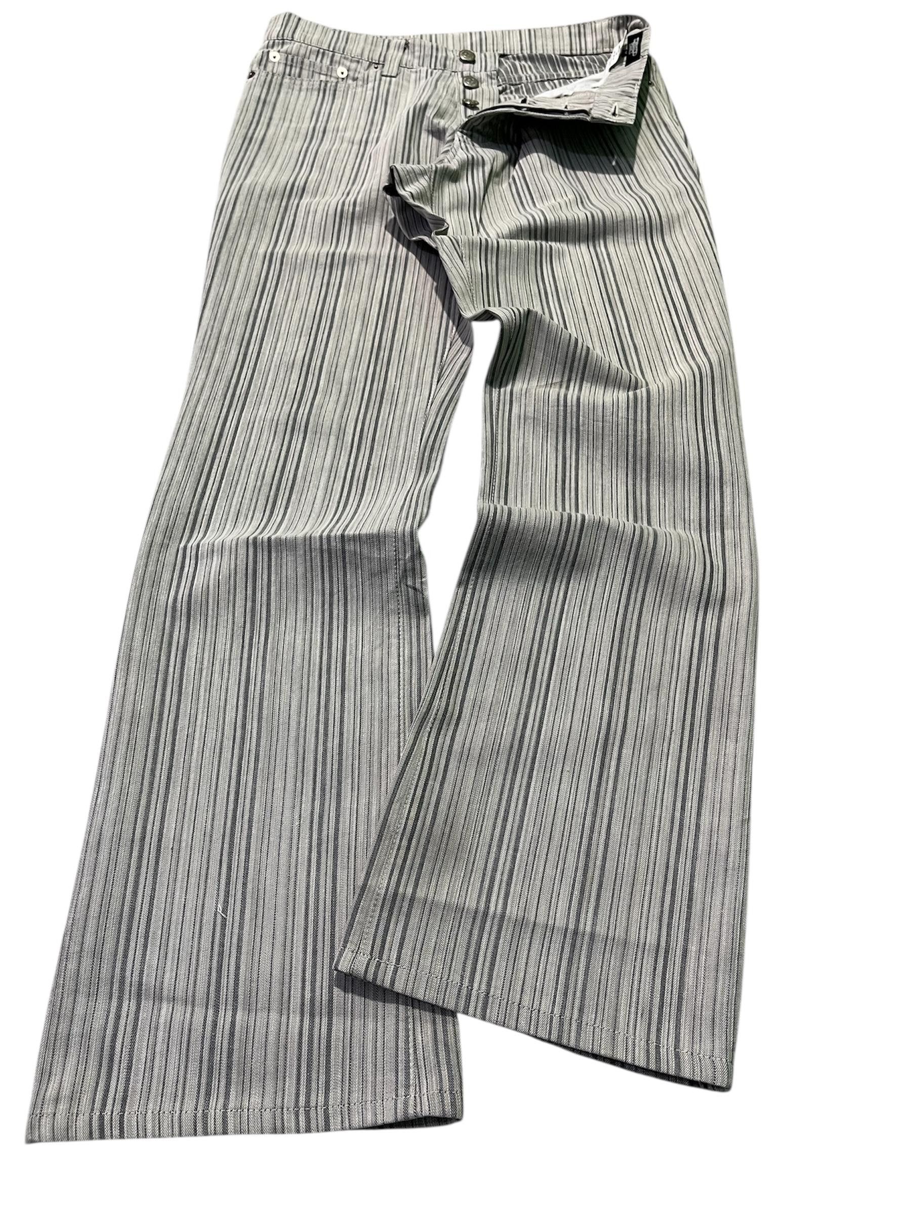 Tornado Mart Flare Stripes Denim