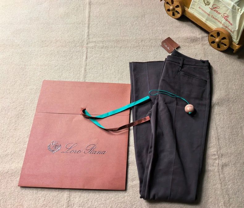 Loro Piana Loro Piana Women's Sea Island Cotton Casual Pants- Size US 38 / EU 54 - 2 Thumbnail