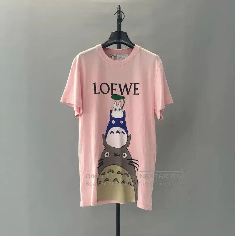 Loewe Summer Pink Cotton T-Shirt .