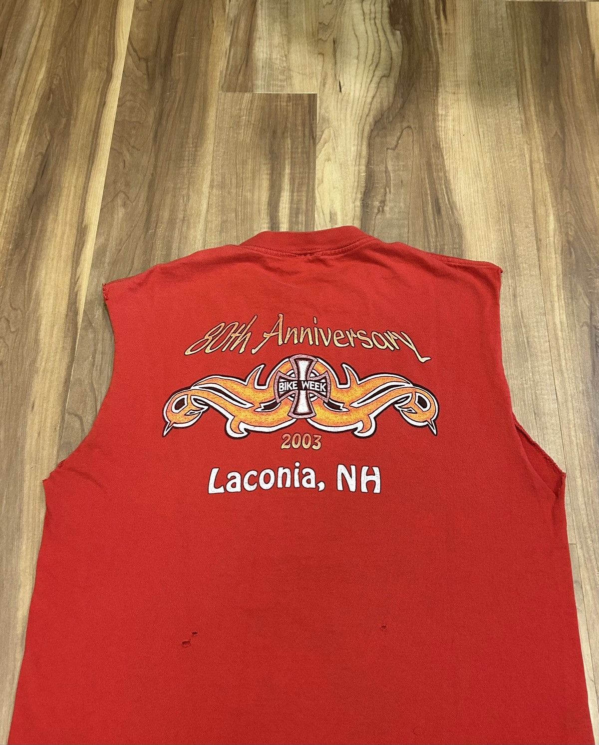 Harley Davidson 2003 Laconia NH Bike Week Cut Off Tank Top Size US L / EU 52-54 / 3 - 4 Thumbnail