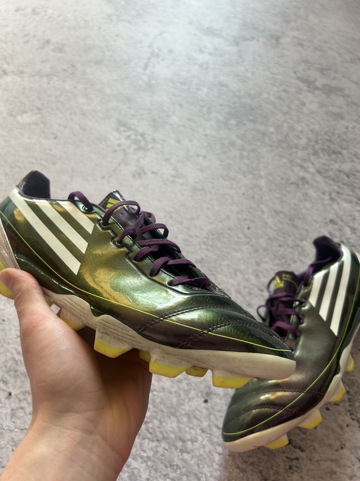 Adidas × Vintage Adidas Football Boots Mens Adizero F10TRX Size US 9 / EU 42 - 6 Thumbnail