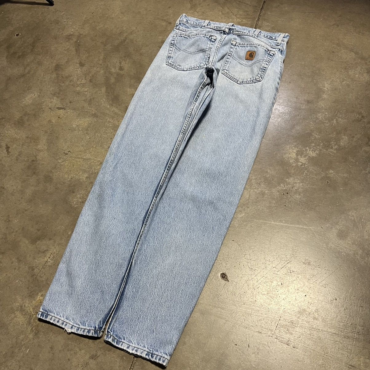 Carhartt Vintage Carhartt Carpenter Denim Jeans Light Wash Skater Y2K Size US 33 - 2 Thumbnail